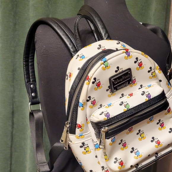 Cream Backpack with Mickey Mouse Print - Picture 9 of 9